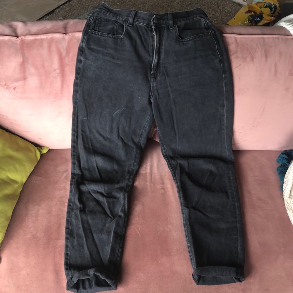 Black American Eagle Mom Jeans